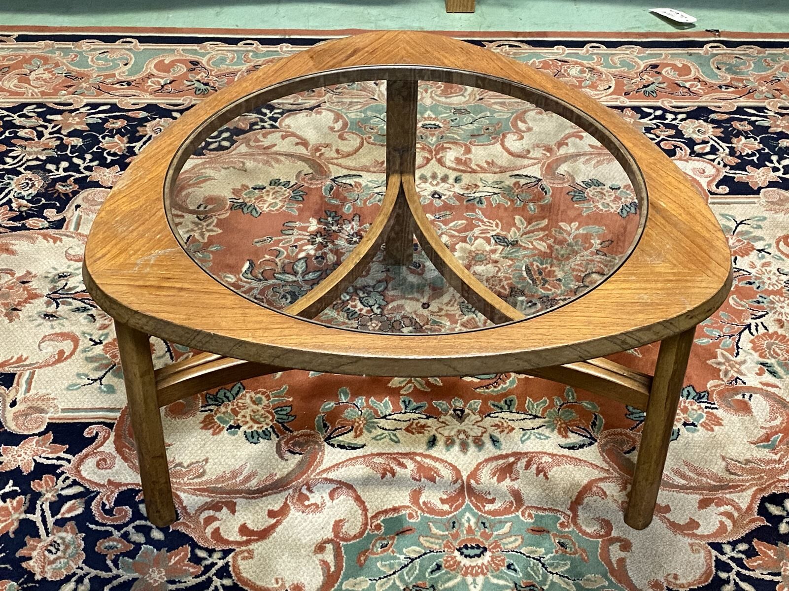 70s teak coffee table