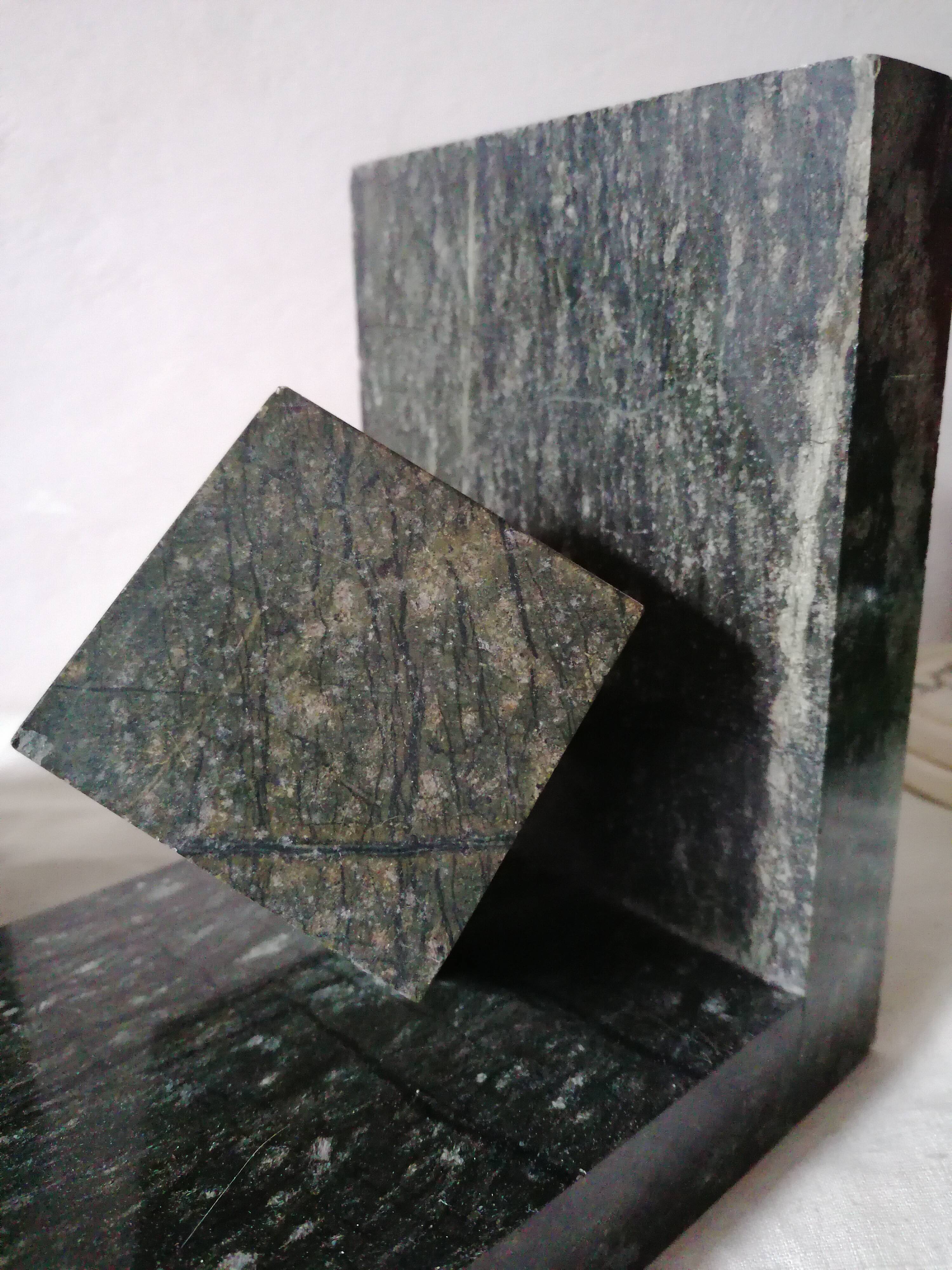 Greenhouse books in black marble