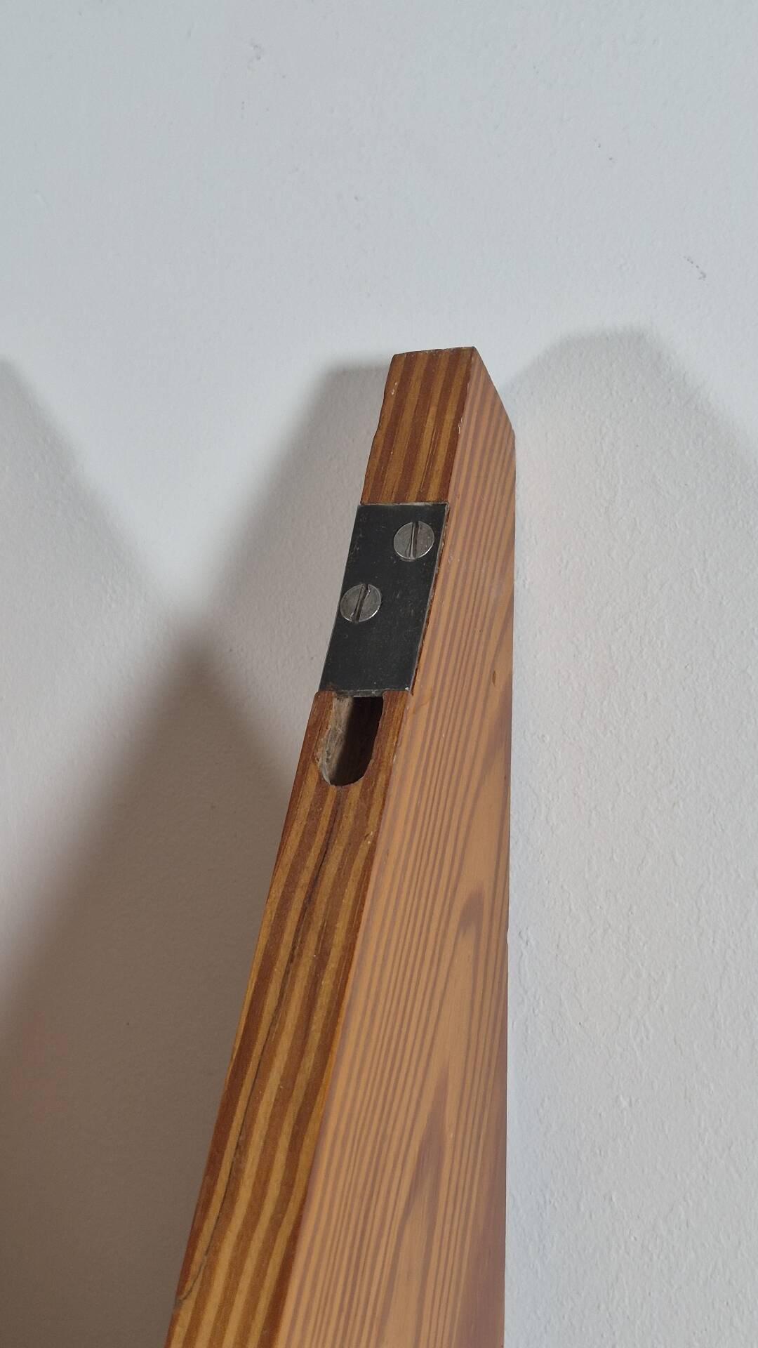 Vintage mid century brutalist pinecwall shelf