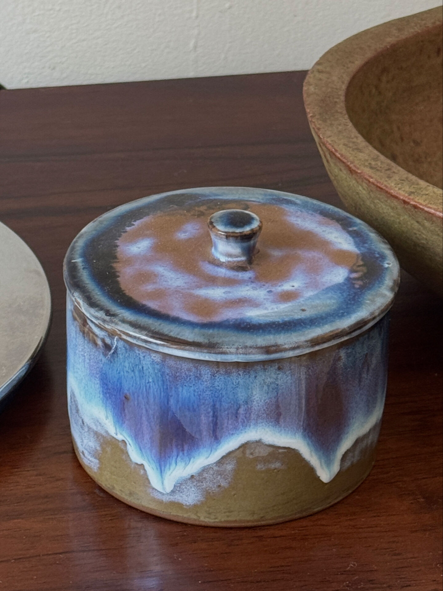 Norman ceramic pocket empty box by C. Turgi, France.