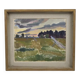 Oil on Canvas “Evening at Haymaking Time” by Bernhard Önstad, Framed 48.5×43cm