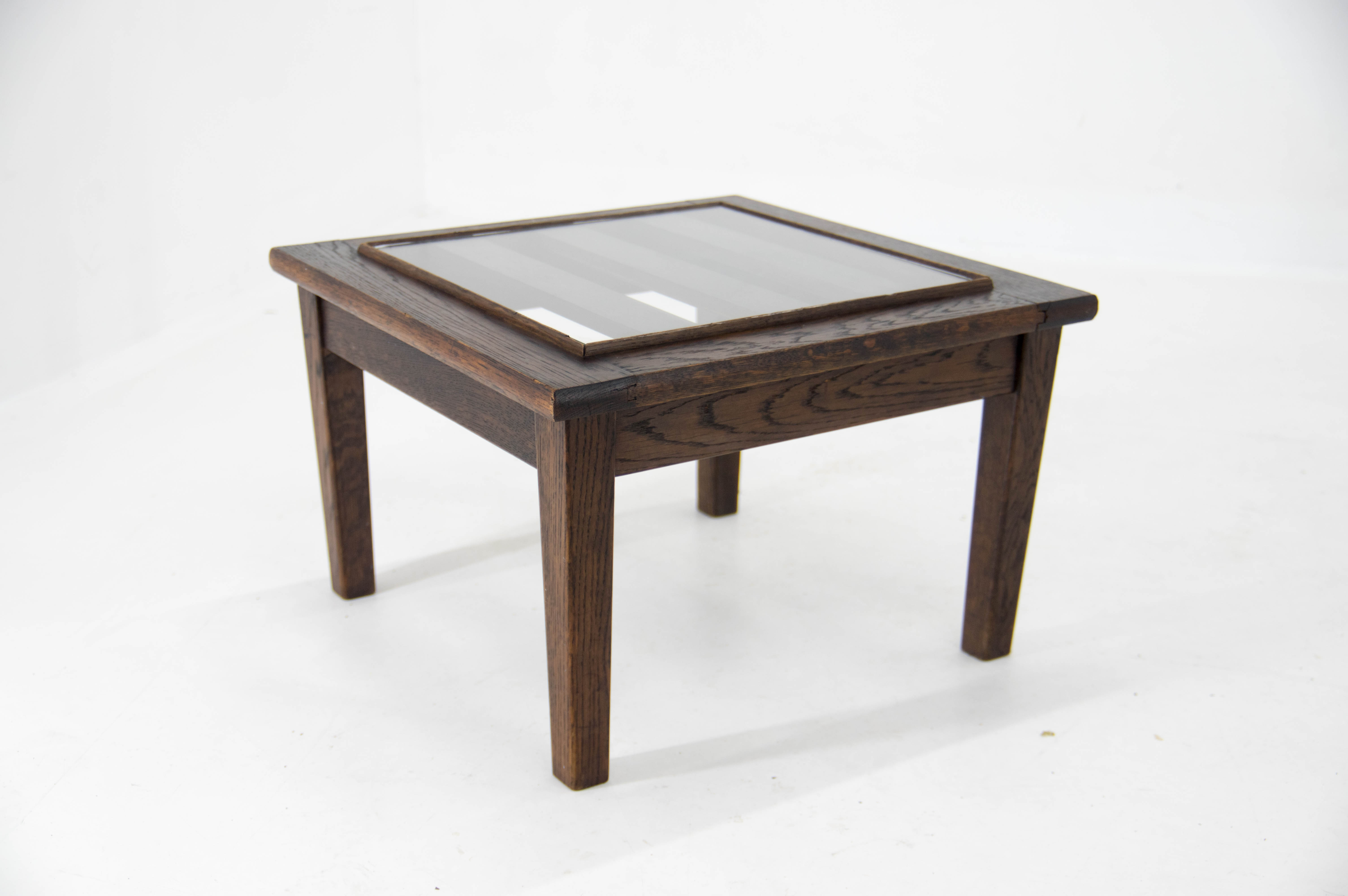 Rare Functionalist Side Table by Antonin Heythum, 1930s