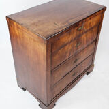 Empire chest of drawers with four drawers of mahogany, 1840s