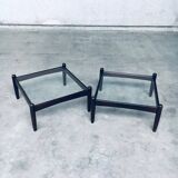 Mid-Century Modern Design Low Side Table Set, Sweden, 1960s, Set of 2