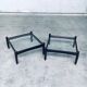Mid-Century Modern Design Low Side Table Set, Sweden, 1960s, Set of 2