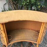 Vintage rattan bar