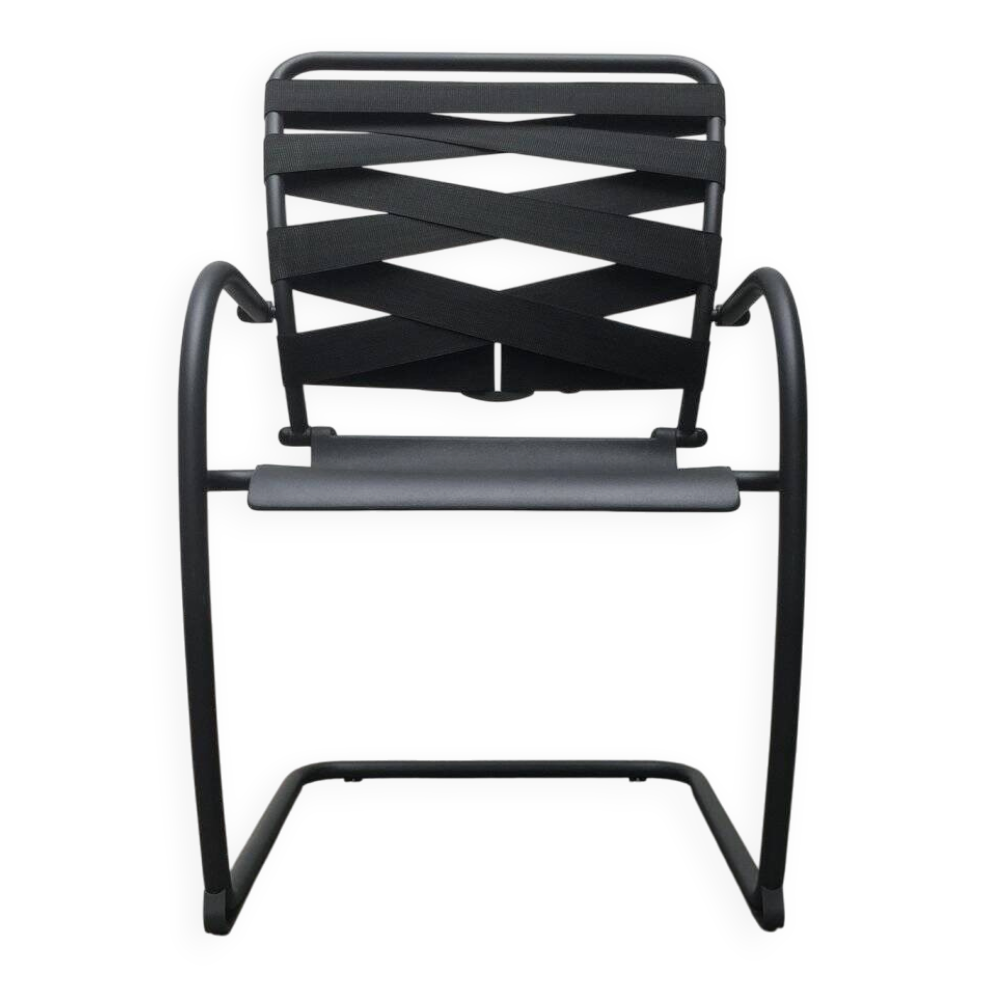 Set of vintage Italian postmodern cantilever armchairs Canasta by Heron Parigi for Heron Parigi Design.