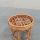 Tabouret en bambou et rotin