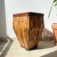 Vintage rattan umbrella stand, colonial style 1930s - Vintage rattan planter
