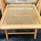 Set of 2 vintage folding chairs, rattan cane for Habitat, circa 70/80