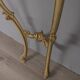 EARLY 20TH CENTURY BAROQUE-STYLE GOLDEN WOOD AND ONYX WALL CONSOLE TABLE