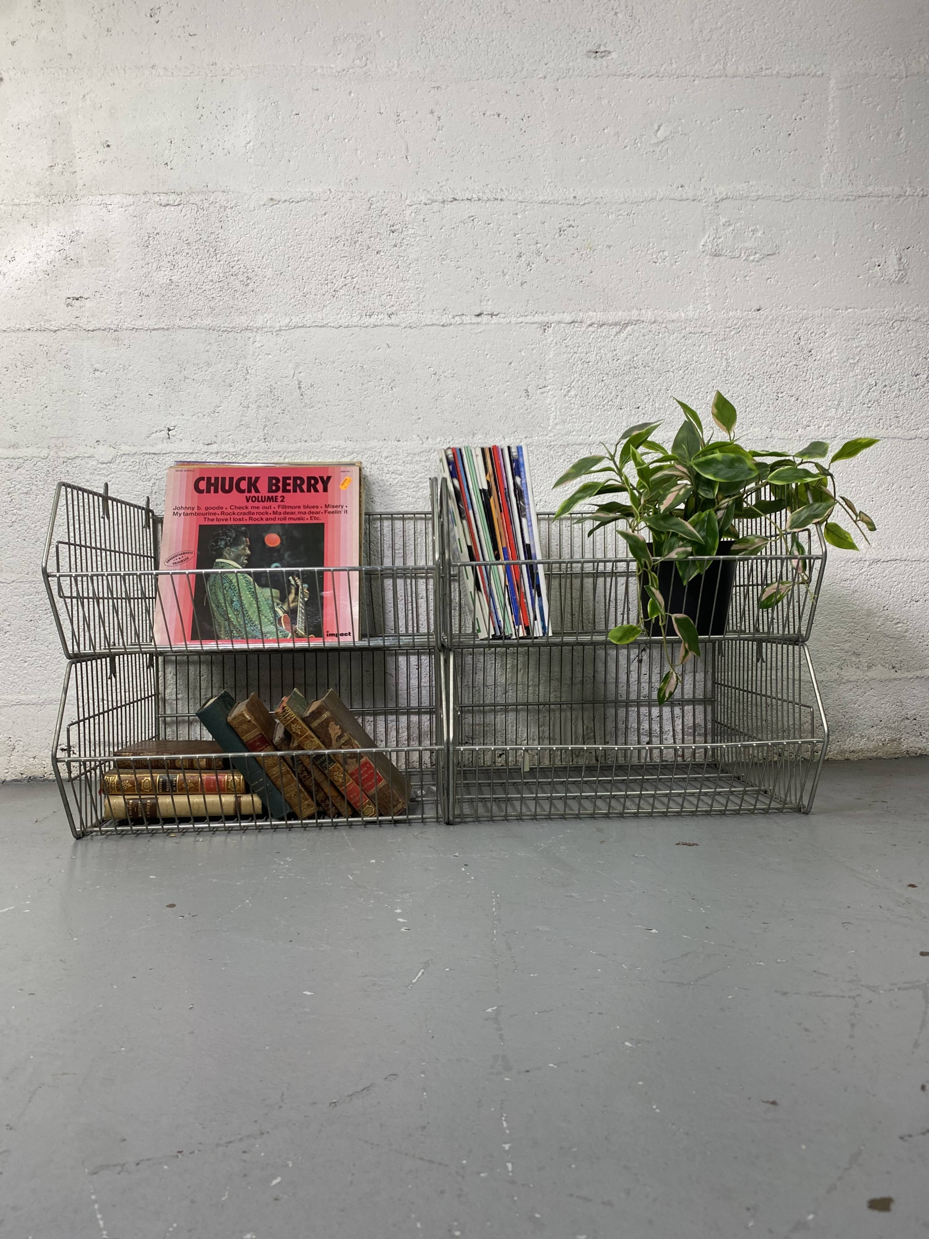Modular industrial wire shelves