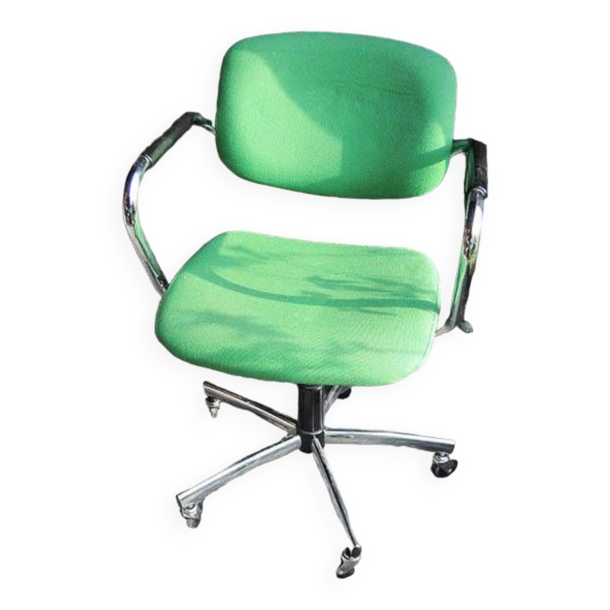 Old Green Swivel Office Chair