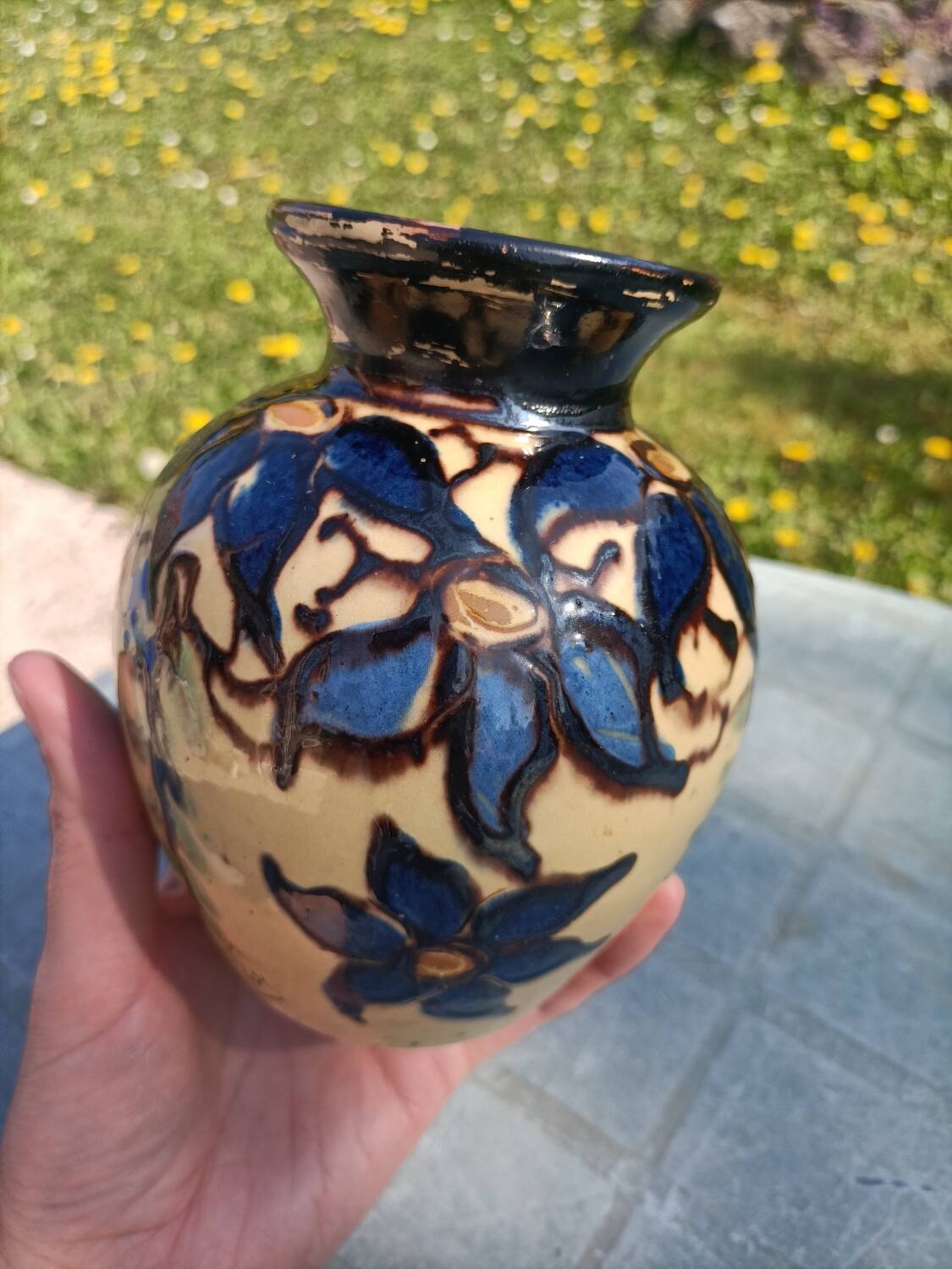 Signed retro vase