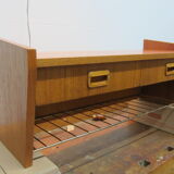 Scandinavian wall shelf in teak