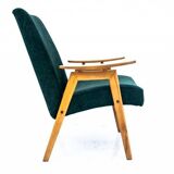 Two vintage green armchairs by Jaroslav Šmídek for Jitona, Czechoslovakia, 1960s