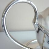 Large gravy boat on its frame, silver metal Cailar Bayard, 19th century