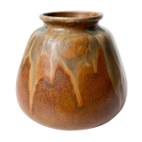 Vase en grès émaillé signé Denbac