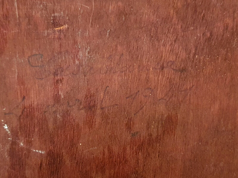 Ancient Painting Bouquet Signed L. BILLY 1941