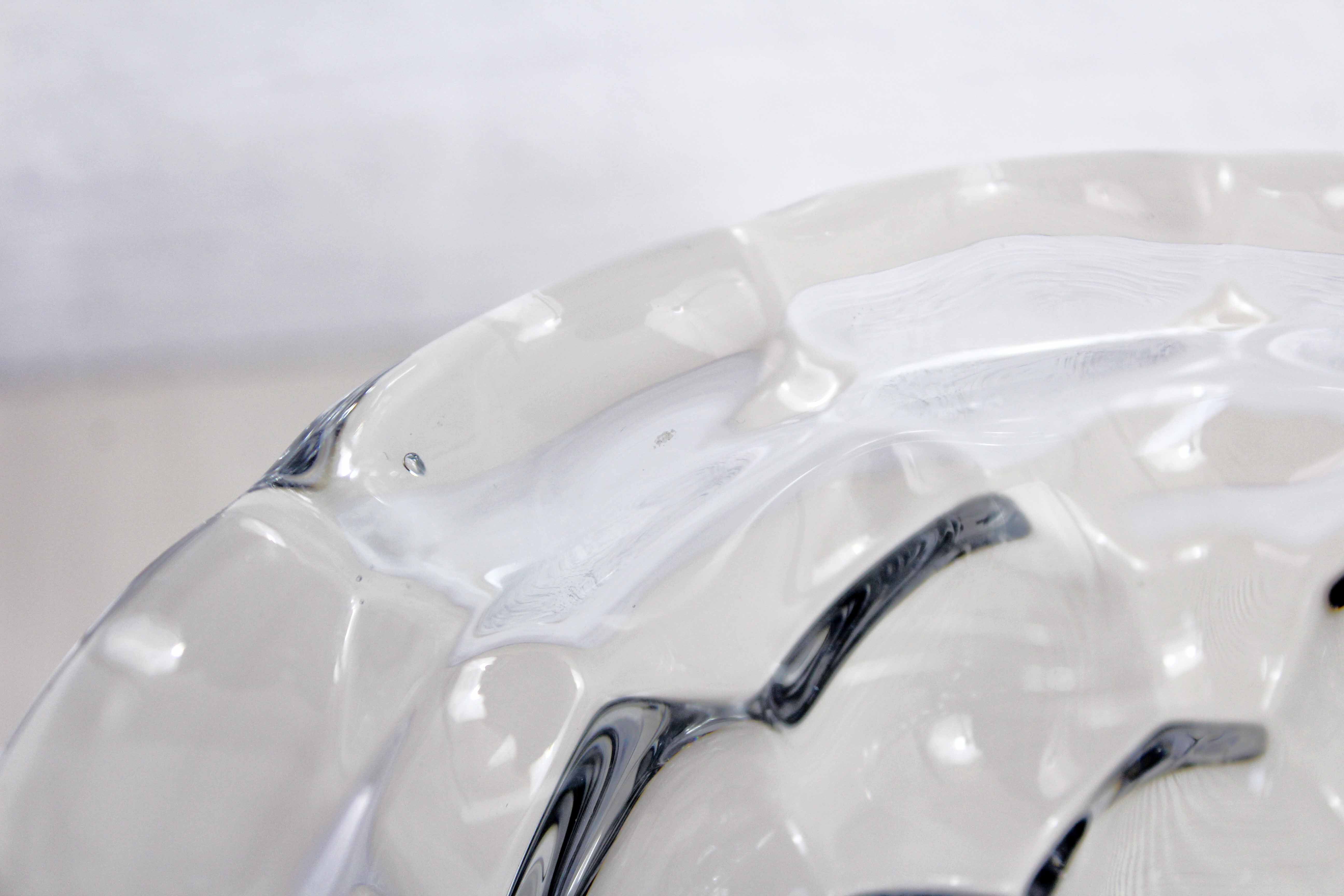 Vase "nid d'abeilles" P.D'Avesn en cristal