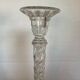 Pair of old twisted candlesticks with diamond tips.