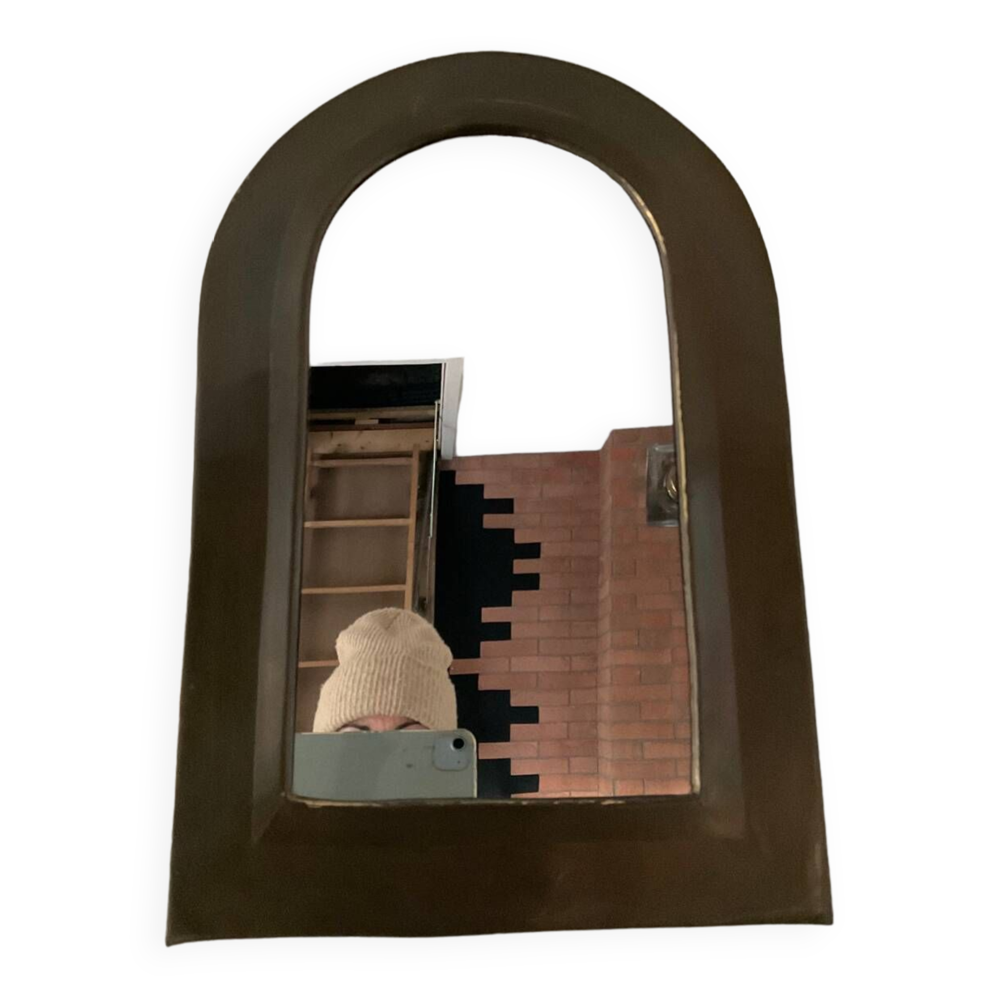 Miroir vintage en cuivre