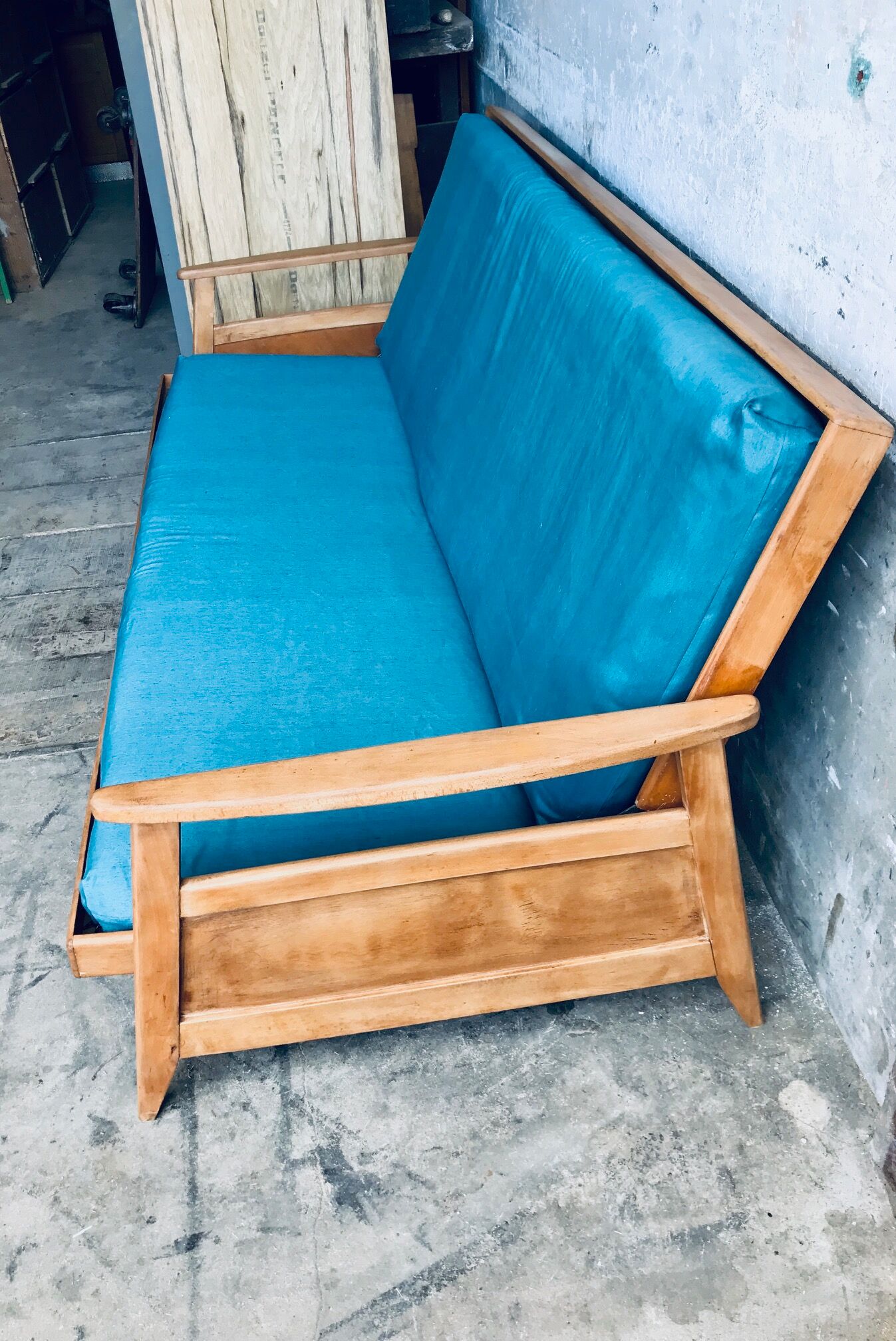 Convertible sofa compass feet