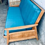 Convertible sofa compass feet