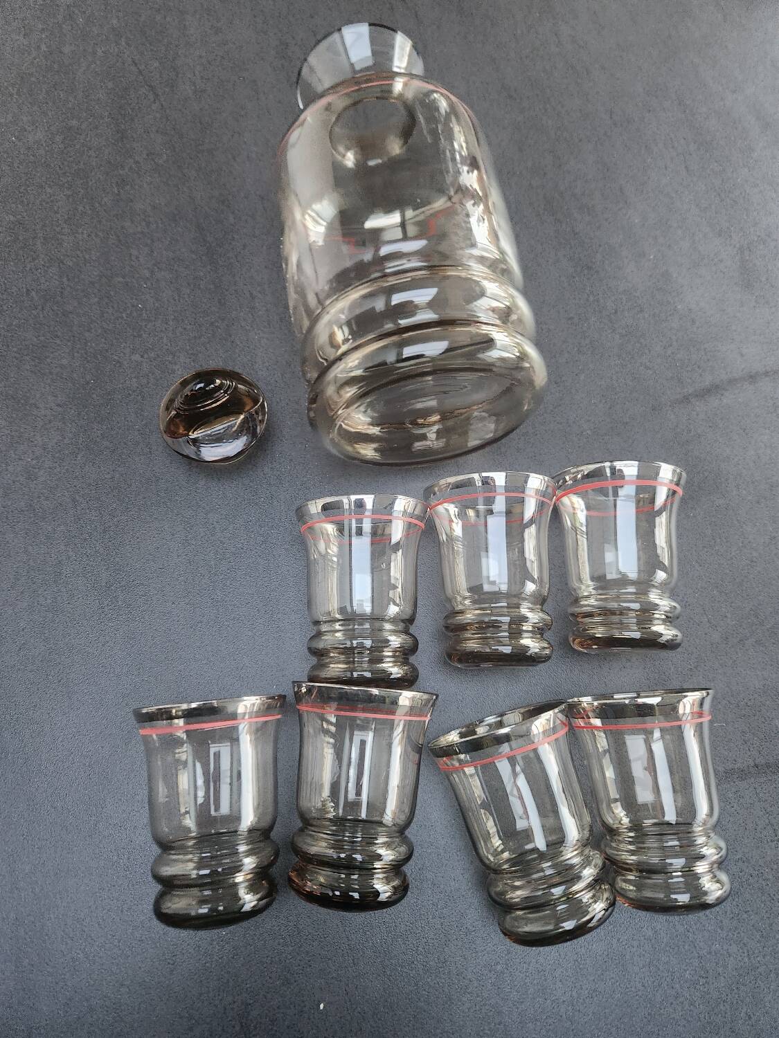 Art Deco digestif set
