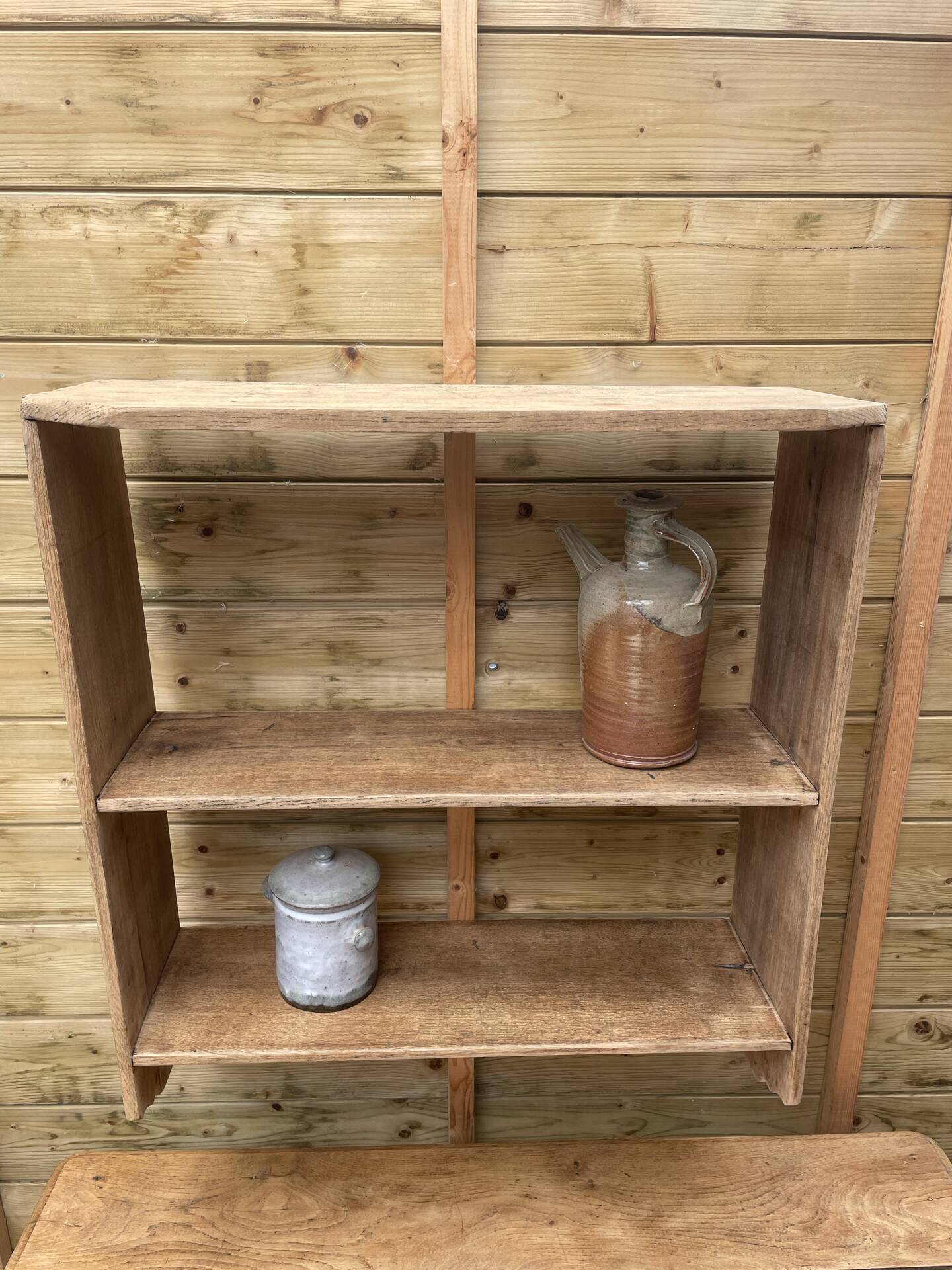 Solid wood shelf