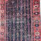 Carpet old Persian Bijar 19th century handmade 110 X 189 CM