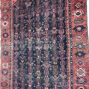 Carpet old Persian Bijar 19th century handmade 110 X 189 CM