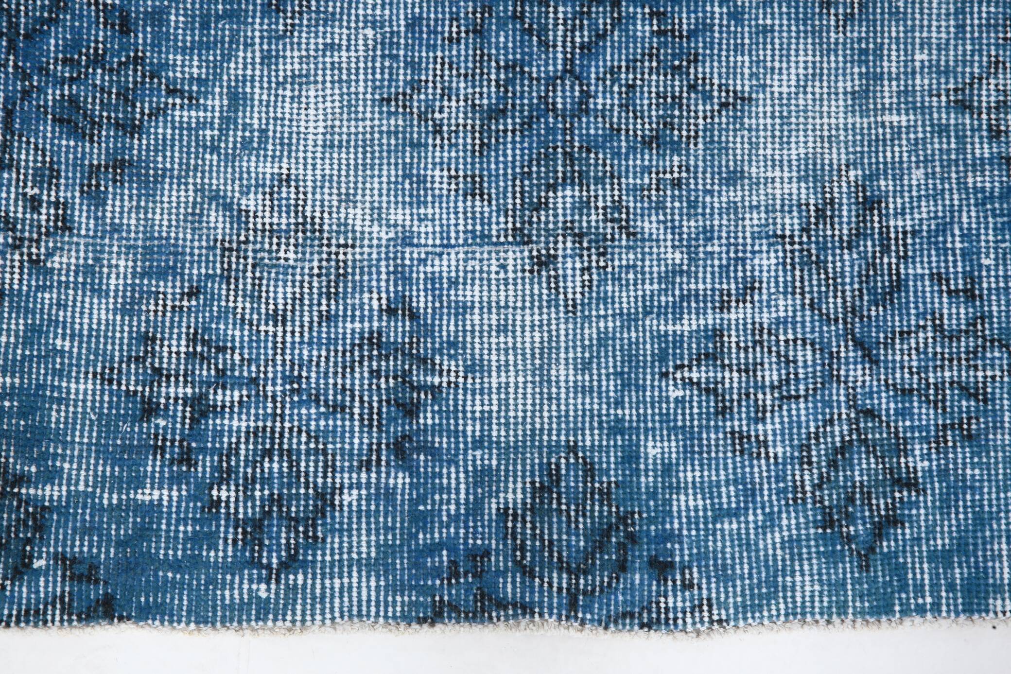 4x7 Shades Of Blue Classic Vintage Rug, 112x205Cn