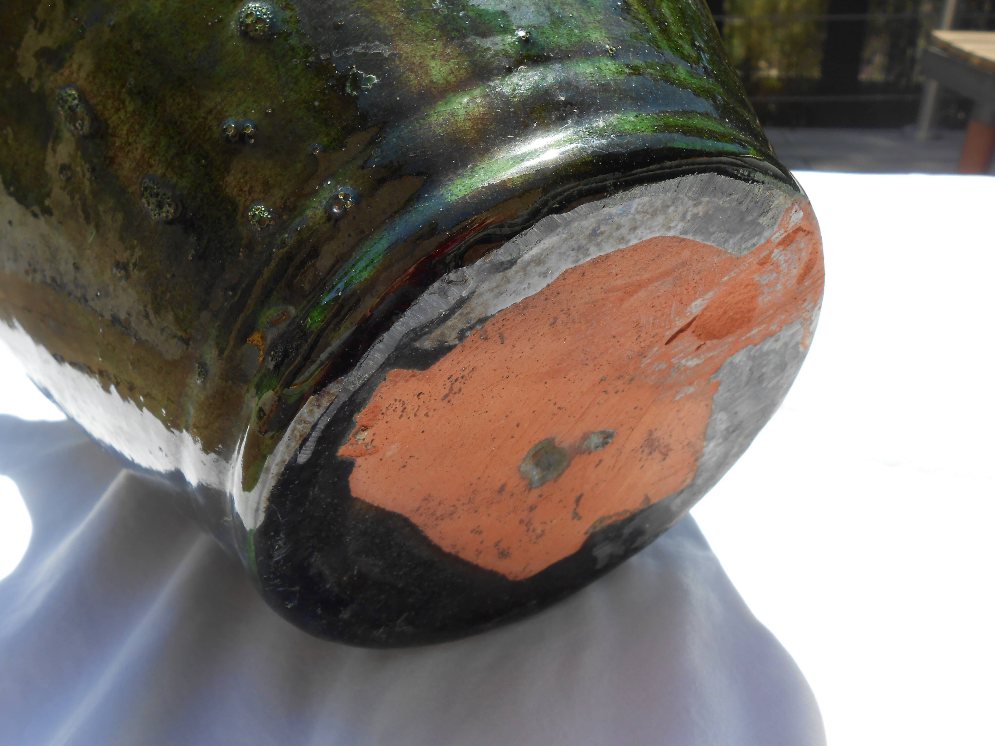 Glazed stoneware jar