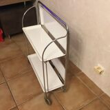 Table serving bar rolling foldable trolley vintage 60-70