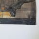 Aquarelle ancienne sur papier, paysage nocturne, XIXe Signé Blanche Gatte