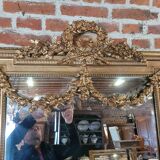 Miroir doré style Louis XVI 89x151cm