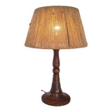 Turned wood lamp circa 1950