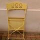Folding metal garden chairs