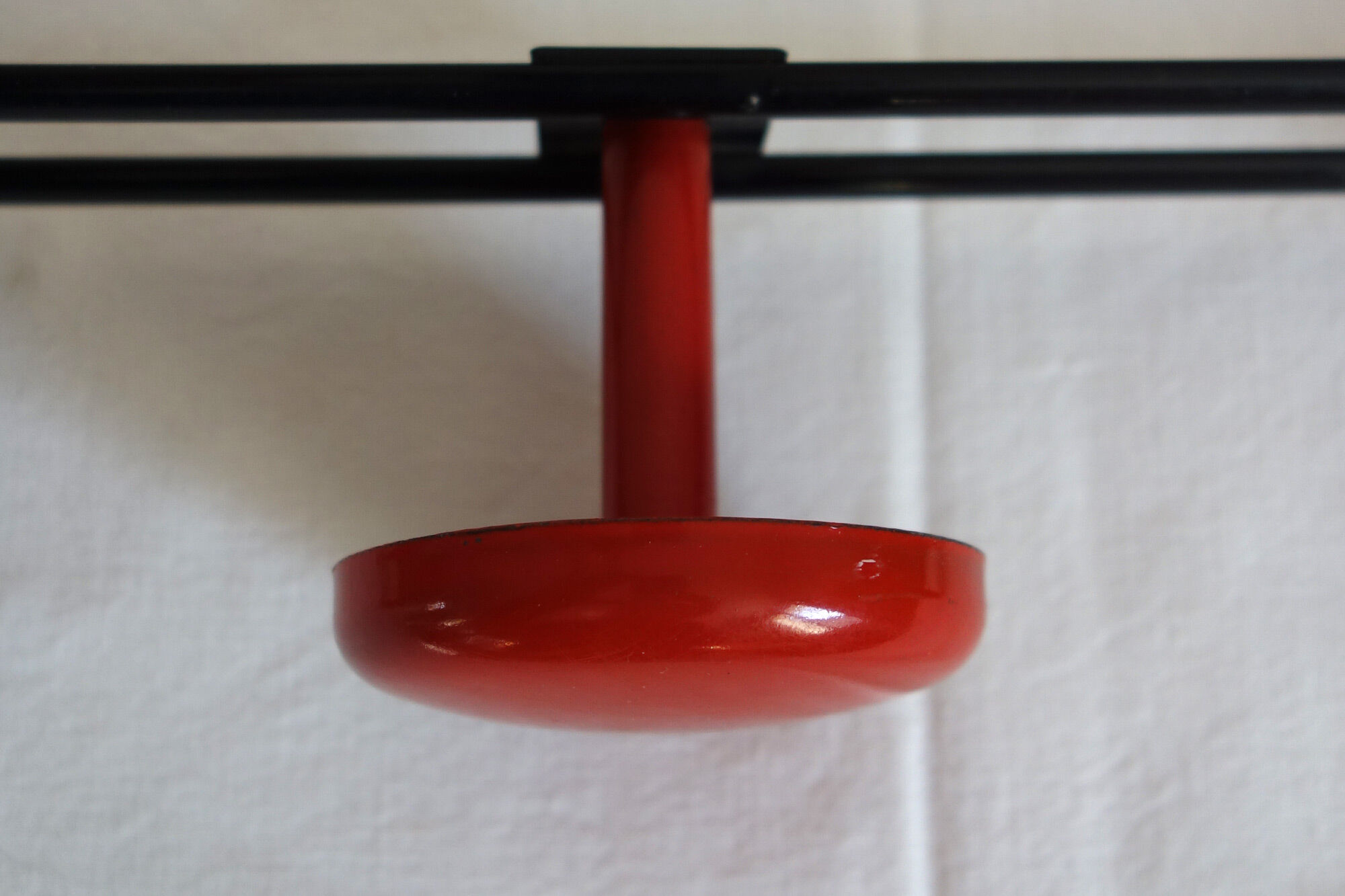 Vintage metal wall coat rack