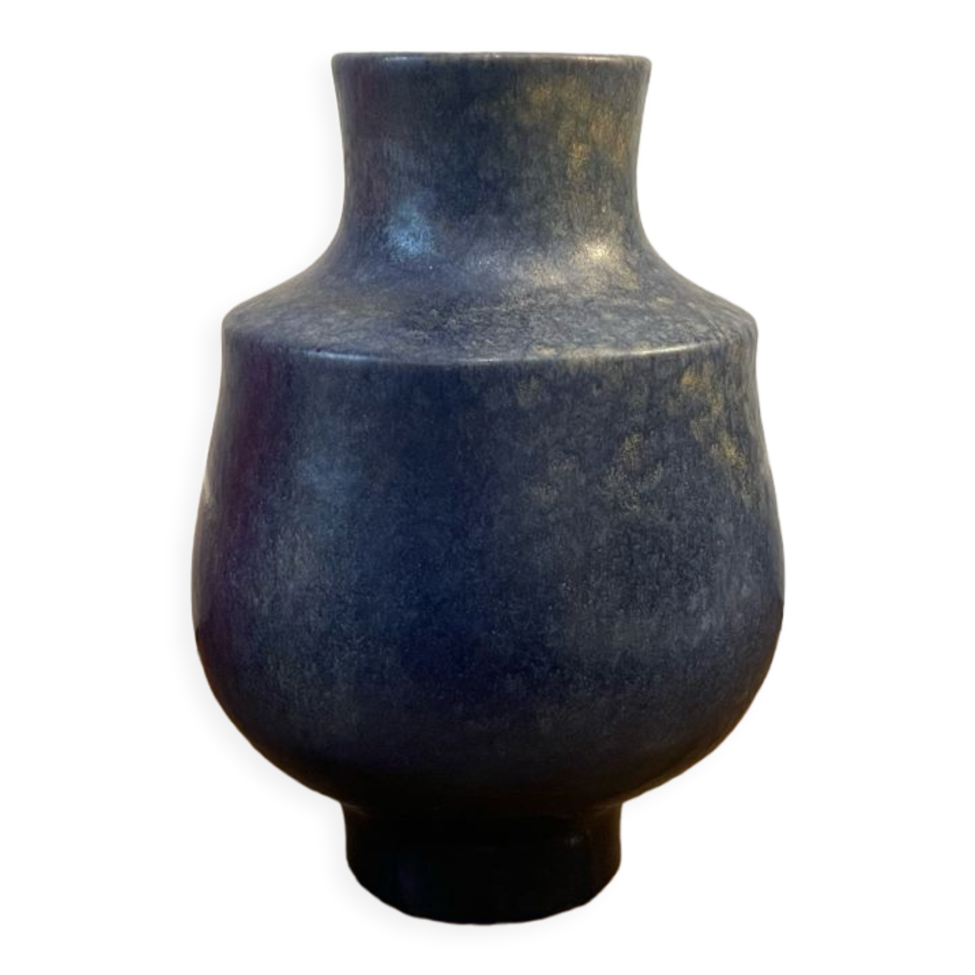 Blue Majolika ceramic vase
