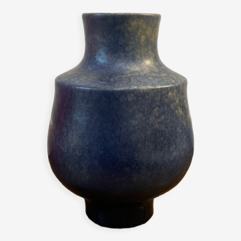 Blue Majolika ceramic vase