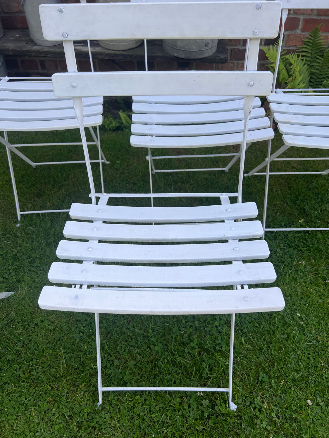 Old terrace bistro chairs