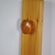 Wall coat rack in pine 1980