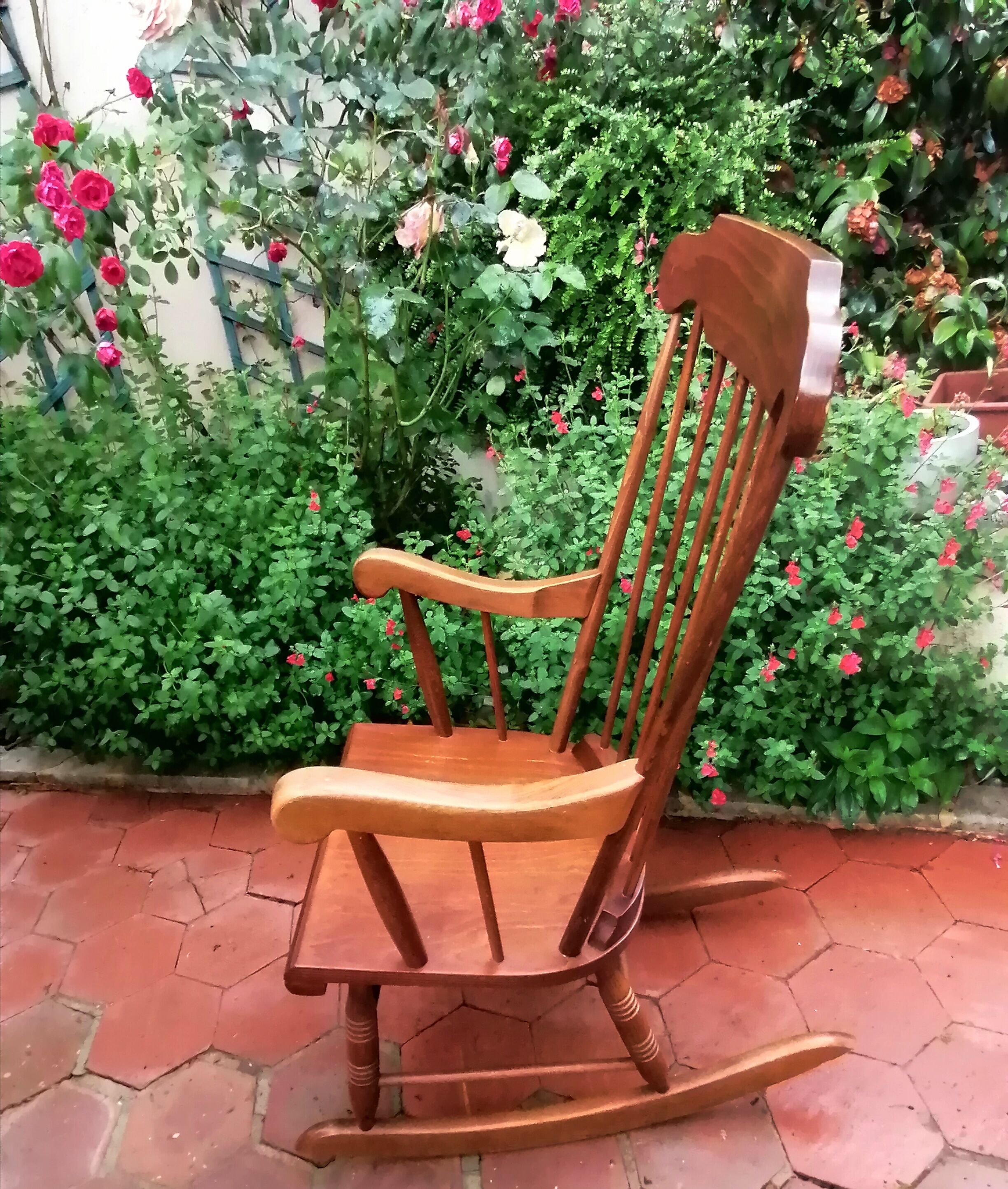 Wooden rocking chair