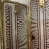 Italian brass glass sconces, 1970