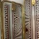 Italian brass glass sconces, 1970