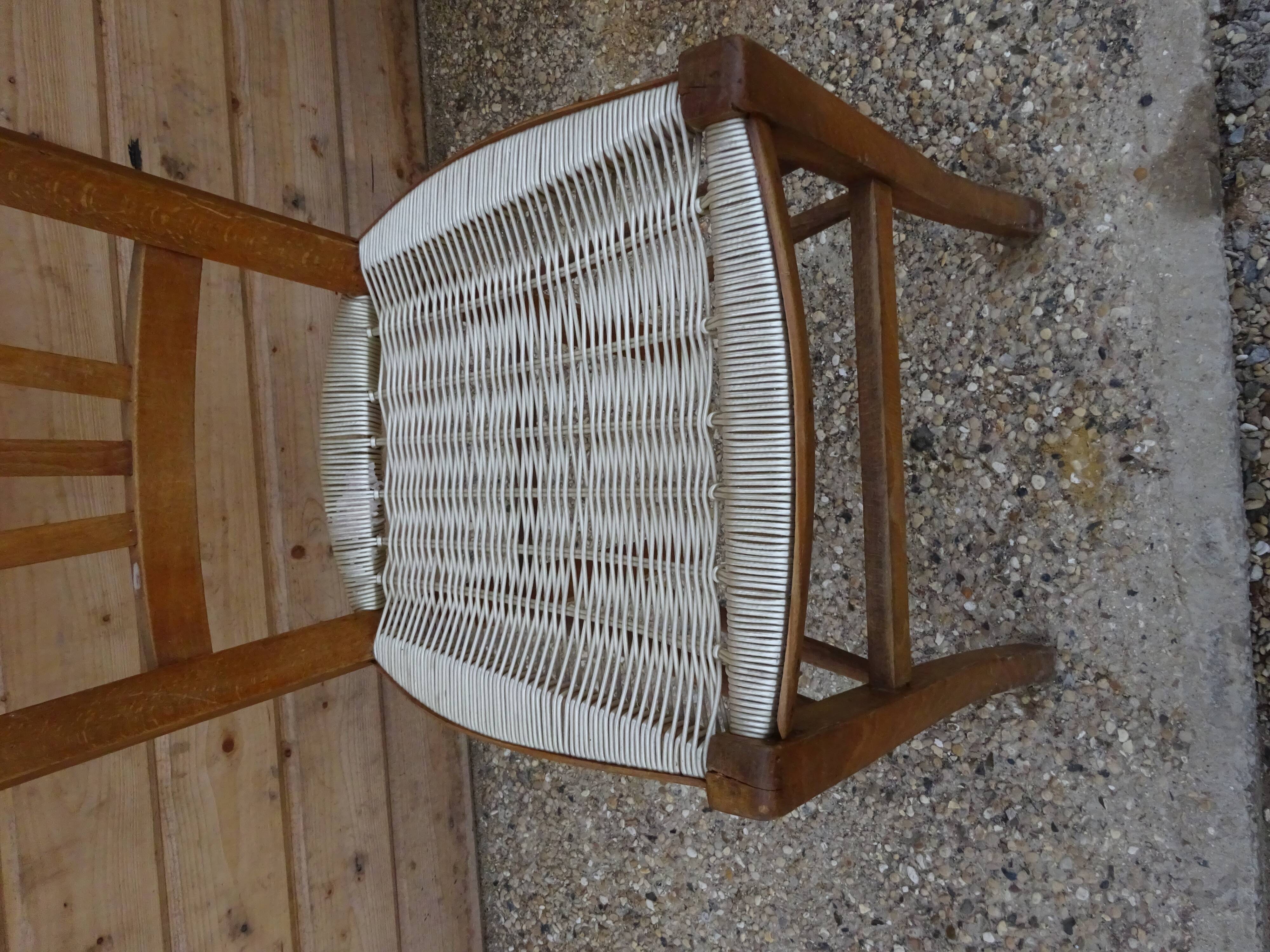 Former seat scoubidou vintage bistro chair