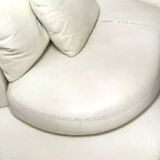High-end white leather sofa