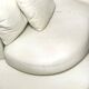 High-end white leather sofa